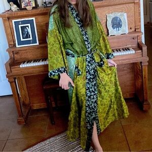 Artisan Reworked Vintage Silk Robe